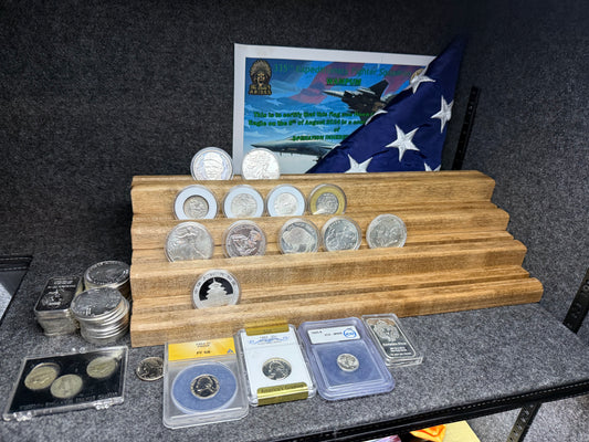 Challenge coin display stand