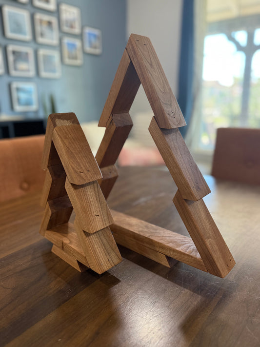 Handcrafted Cherry Christmas Trees